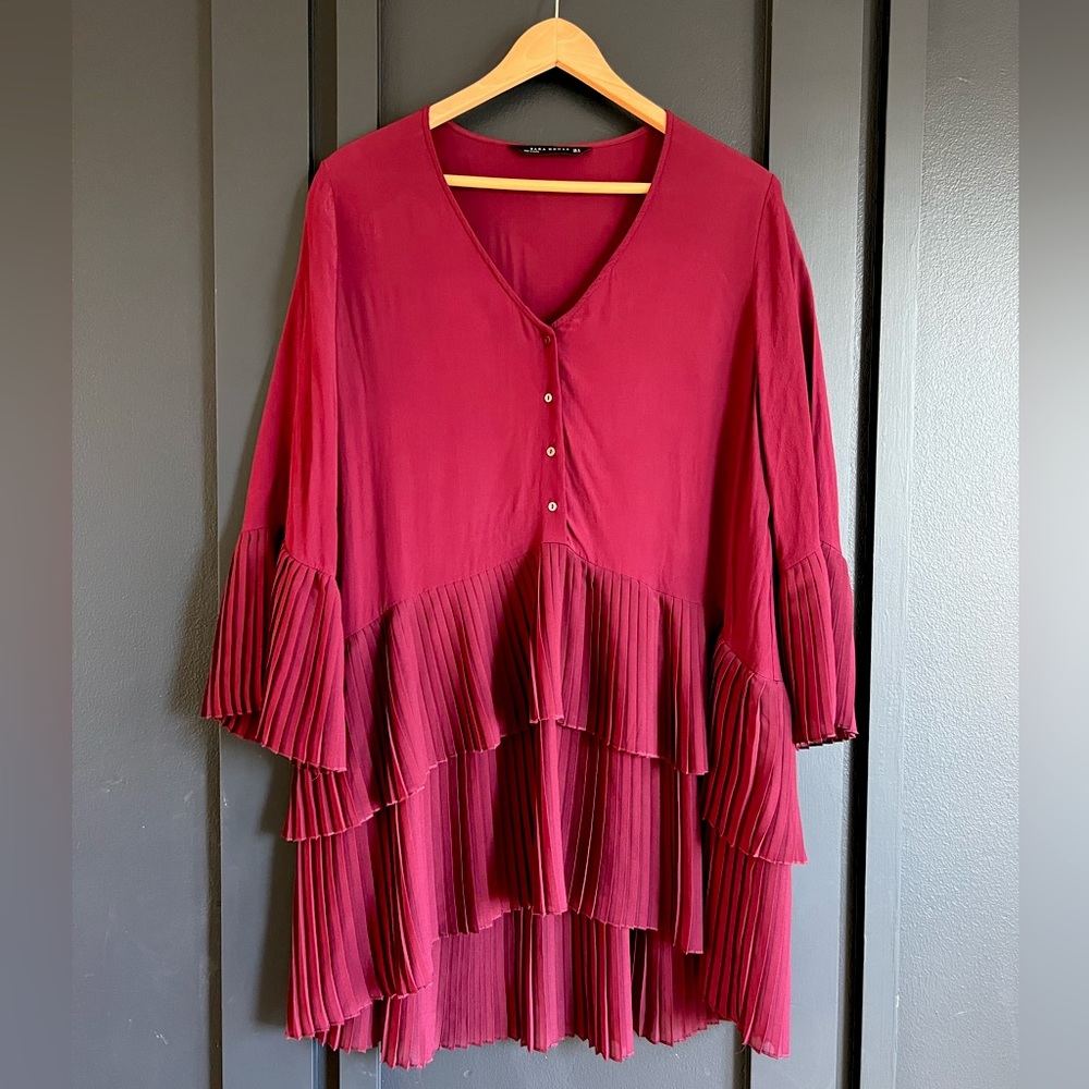 ZARA dress/tunic with ruffles